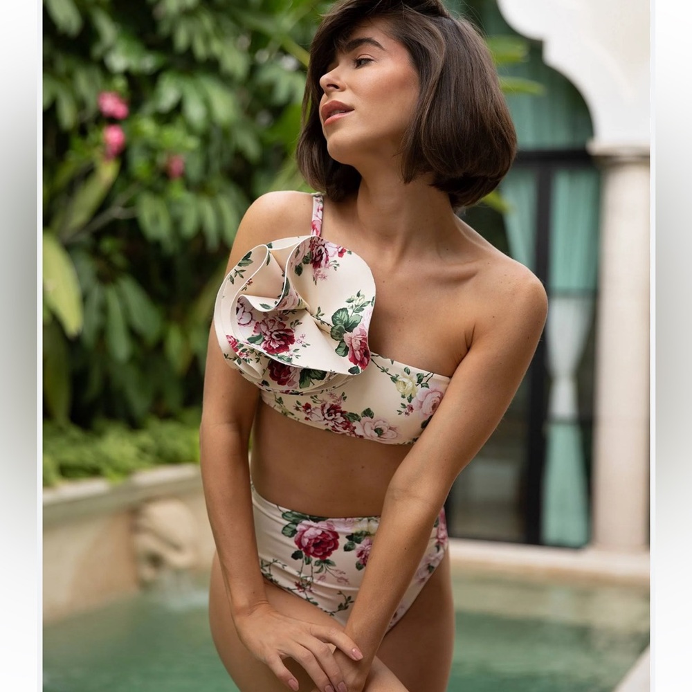 NWT Antonio Melani x The Style Bungalow Miraflores Floral Top & Bottom Swim - Picture 5 of 16